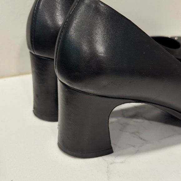 AGL Black Heels Sleek Minimalist Design - Picture 7 of 16